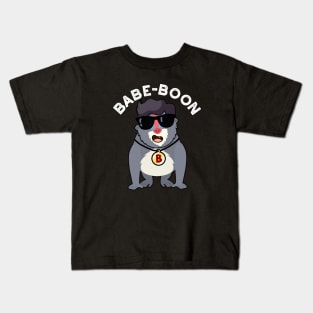 Babe-boon Funny Animal Monkey Baboon Pun Kids T-Shirt